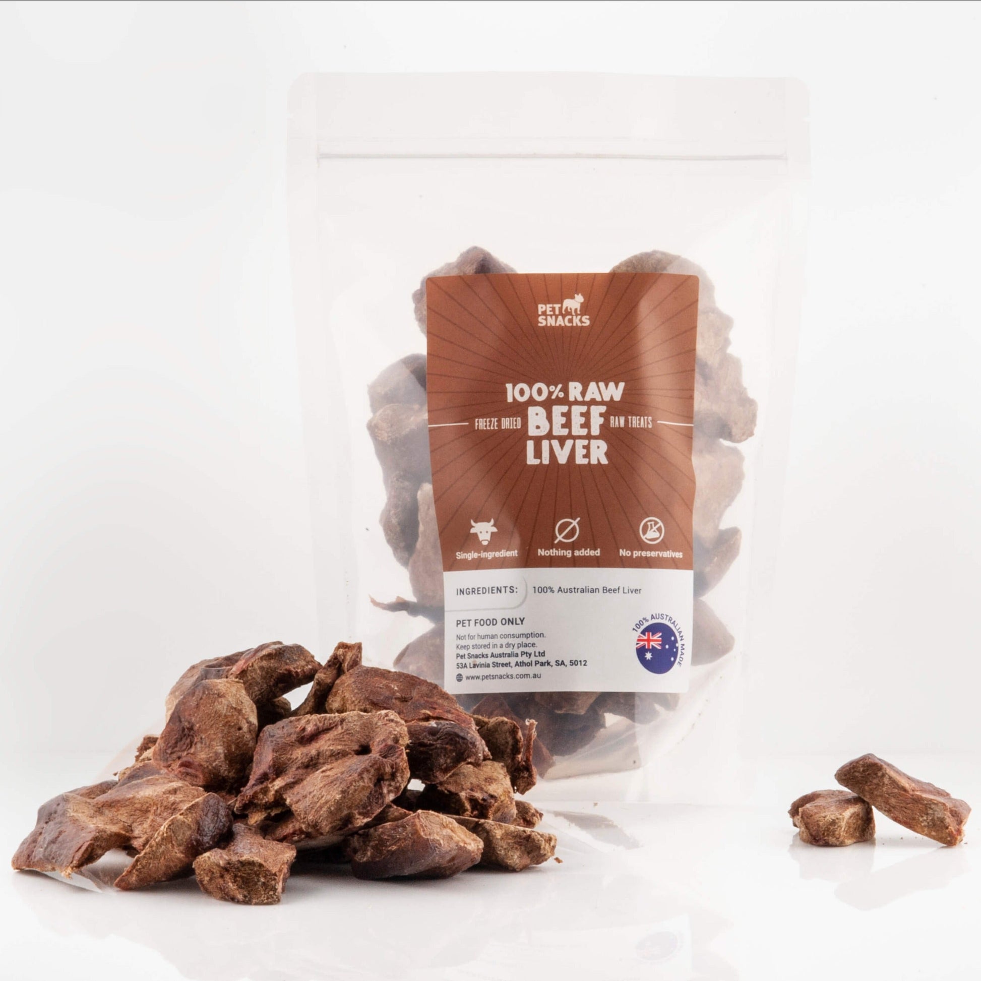 Raw Diced Beef Liver Treats Dog Treats Pet Snacks