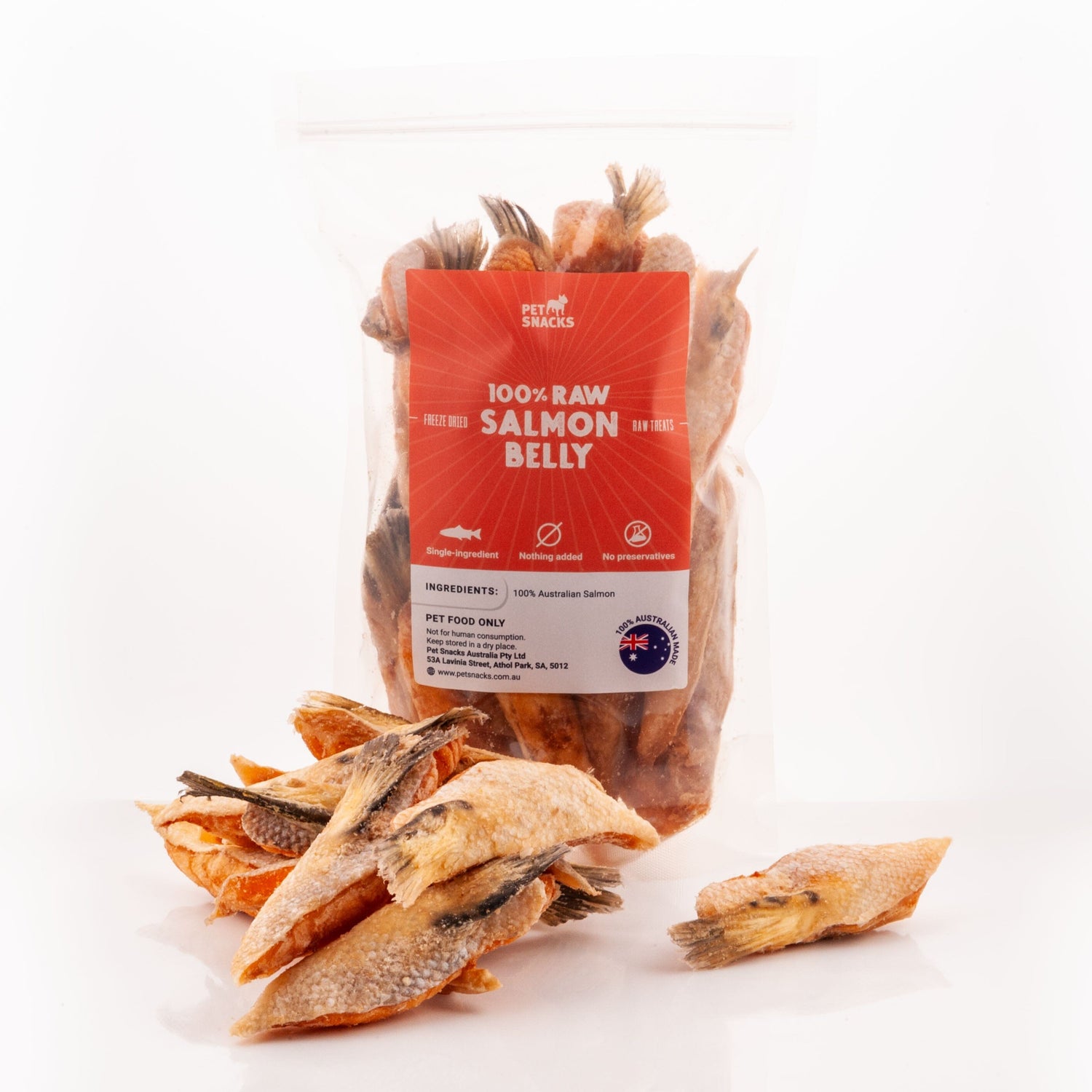 Raw Salmon Belly Treats Dog Treats Pet Snacks 
