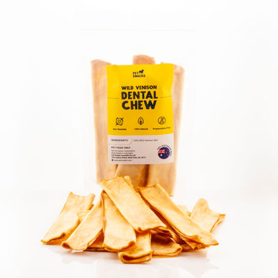 Wild Venison Dental Chews Dog Treats Pet Snacks 