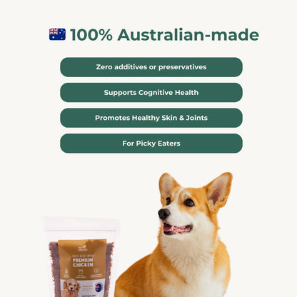Raw Food Topper - Chicken Dog Food Pet Snacks 
