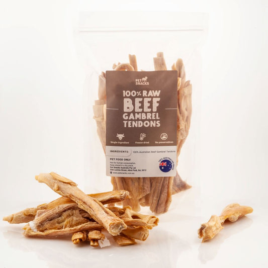 Raw Beef Gambrel Tendon Dental Chew Dog Treats Pet Snacks 