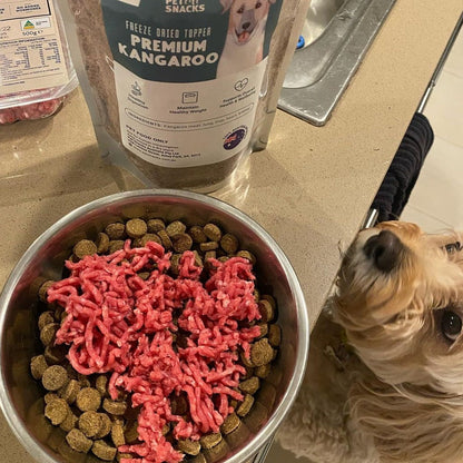 Raw Food Topper - Kangaroo Dog Treats Pet Snacks 